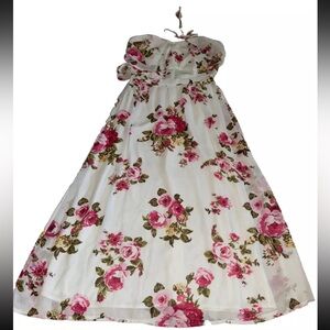 Wayf Womens White Floral Strap Dress Size Small